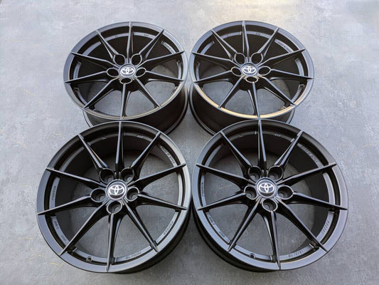 トヨタ GR ヤリス RZ ハイパフォーマンス BBS製 鍛造 純正 18インチ 8J +45 PCD114.3 サテンブラック 4本