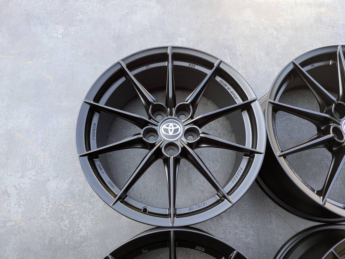 トヨタ GR ヤリス RZ ハイパフォーマンス BBS製 鍛造 純正 18インチ 8J +45 PCD114.3 サテンブラック 4本