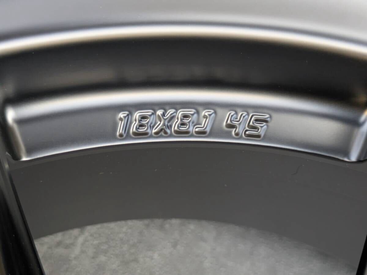 トヨタ GR ヤリス RZ ハイパフォーマンス BBS製 鍛造 純正 18インチ 8J +45 PCD114.3 サテンブラック 4本