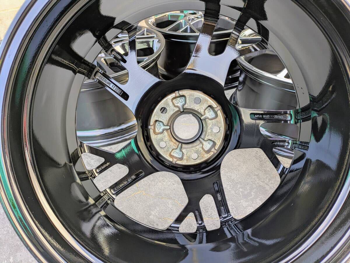 ルノー メガーヌ RS スポール DZF4R 純正 19インチ 8.25J +65 PCD114.3 グロスブラック 4本