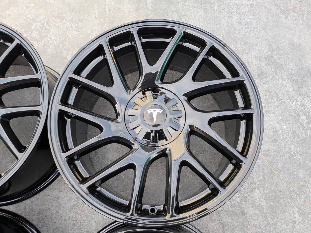 TESLA MODEL 3 テスラ モデル3 純正 18インチ 8.5J +38 PCD114.3 グロスブラック 4本