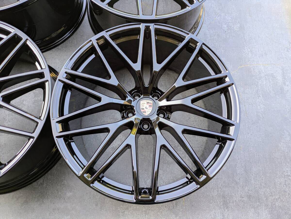 ポルシェ マカン RS スパイダー 95B 純正 21インチ 9.5J +27 / 10J ＋19 PCD112 グロスブラック 4本