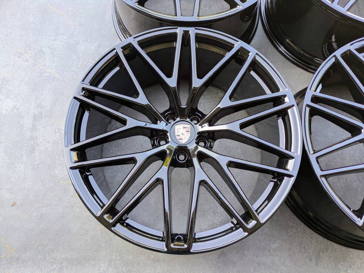 ポルシェ マカン RS スパイダー 95B 純正 21インチ 9.5J +27 / 10J ＋19 PCD112 グロスブラック 4本
